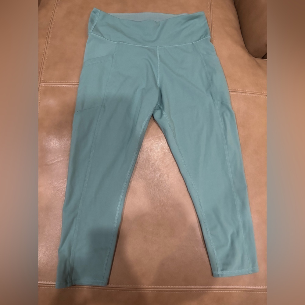 Teal cropped leggings